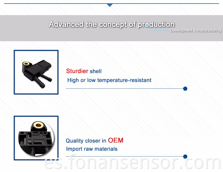Sensor de presión diferencial de normas de emisión europeas DPF de alta calidad para MERCEDES GL-CLASS X164 2006 0281002823